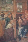 LUINI, Bernardino The Adoration of the Magi (mk05) oil on canvas